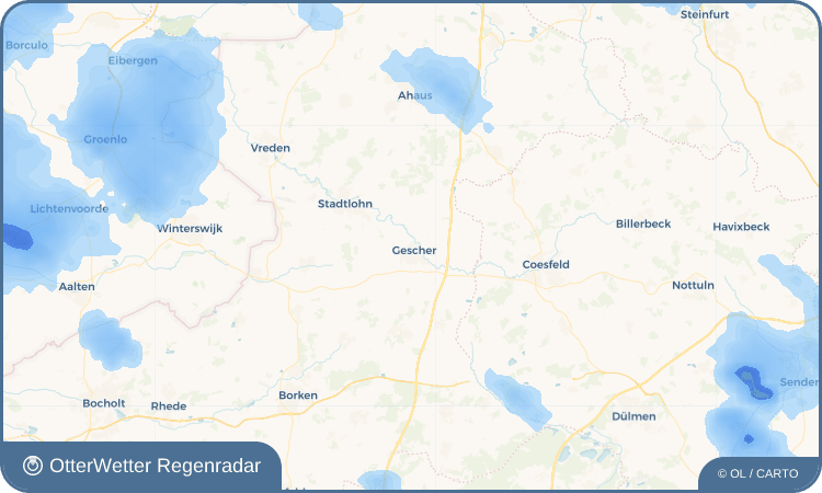 OtterWetter Regenradar-Widget Gescher