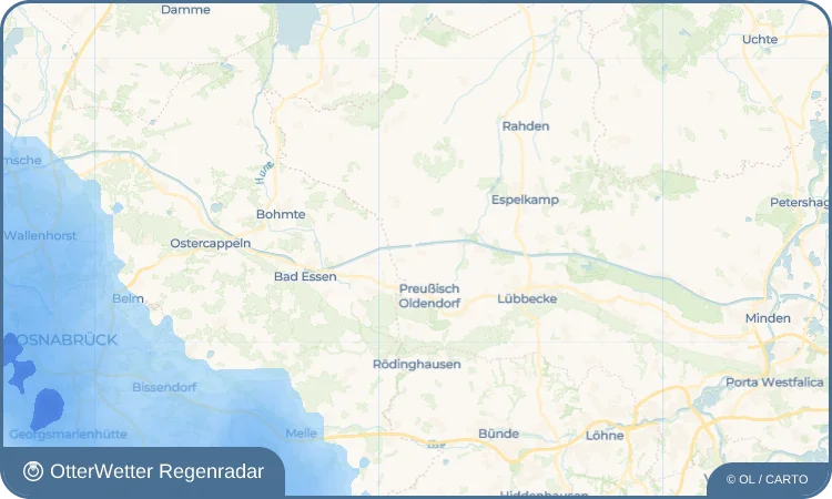 Widget-Vorschau für Getmold Wetter-Widget-Vorschau mit Vorhersagedaten für Getmold