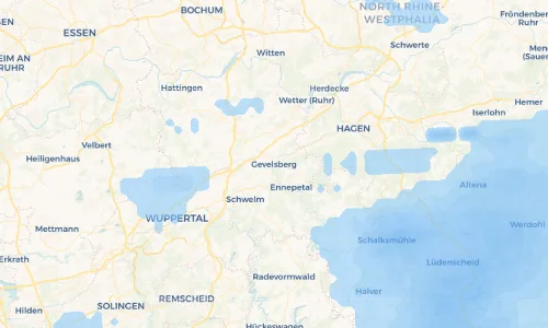 Regenradar Vorschaubild - Aktuelle Niederschläge in Gevelsberg und Umgebung