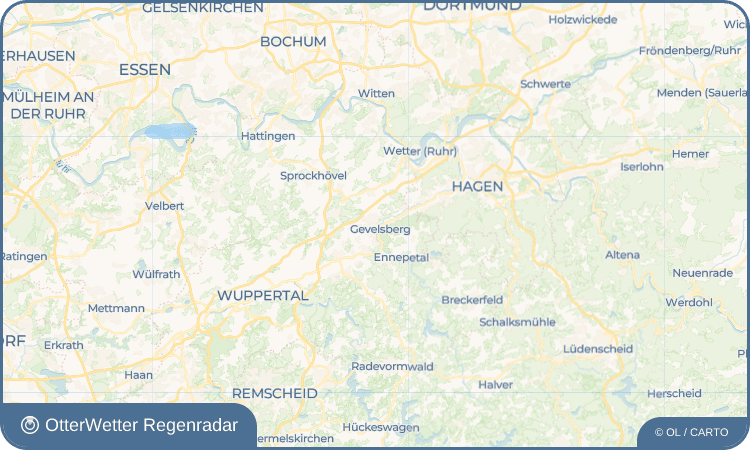 OtterWetter Regenradar-Widget Gevelsberg