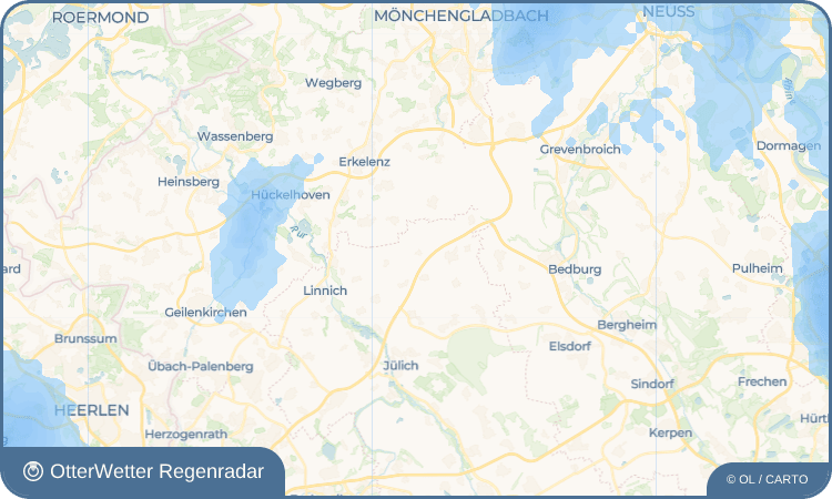 OtterWetter Regenradar-Widget Gevelsdorf