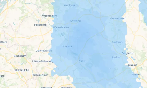 Regenradar Vorschaubild - Aktuelle Niederschläge in Gevenich und Umgebung