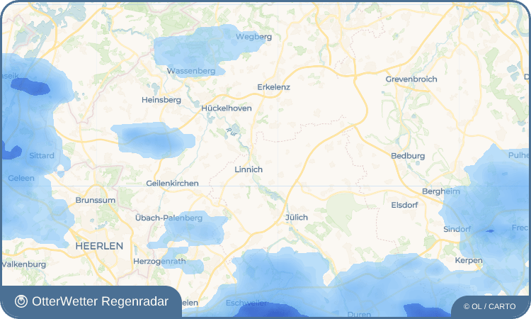 OtterWetter Regenradar-Widget Gevenich