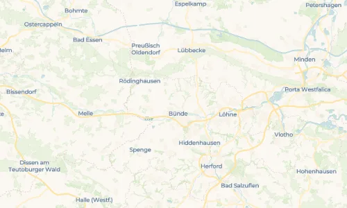 Regenradar Vorschaubild - Aktuelle Niederschläge in Gewinghausen und Umgebung