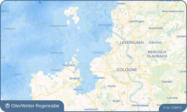 OtterWetter Regenradar-Widget Geyen