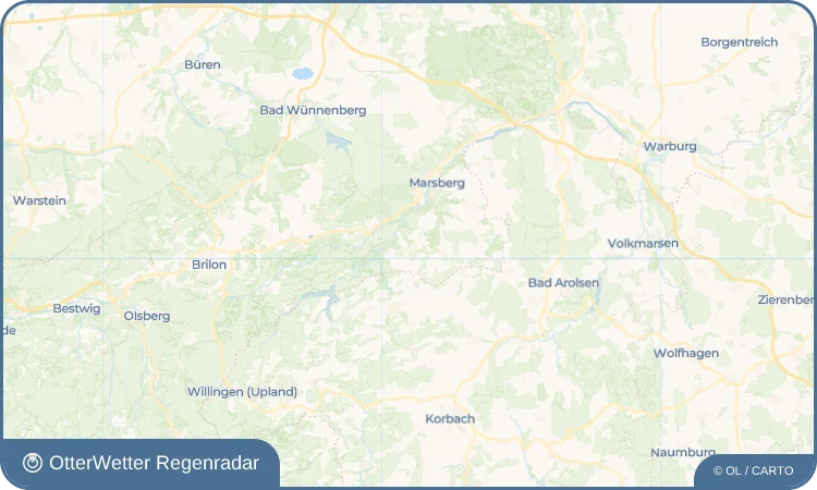 Wetter-Widget-Vorschau mit Vorhersagedaten für Giershagen
