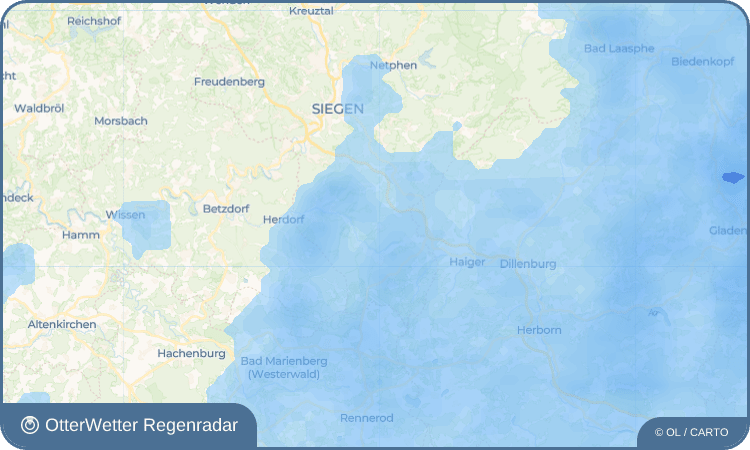 Wetter-Widget-Vorschau mit Vorhersagedaten für Gilsbach