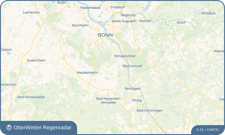 OtterWetter Regenradar-Widget Gimmersdorf