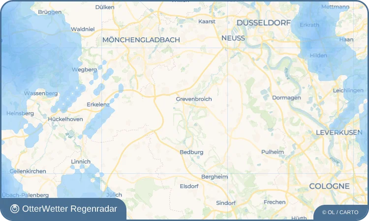 Wetter-Widget-Vorschau mit Vorhersagedaten für Gindorf