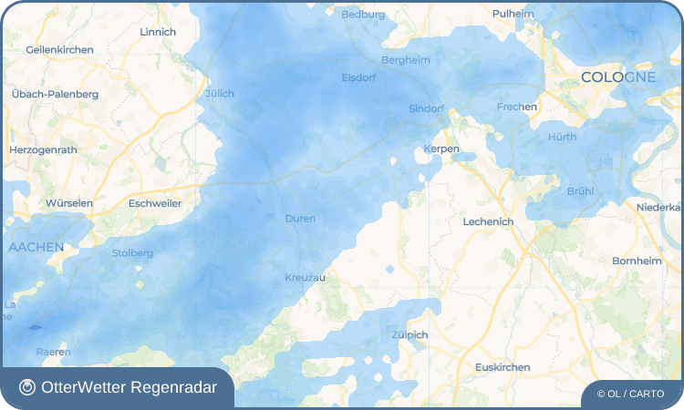 OtterWetter Regenradar-Widget Girbelsrath