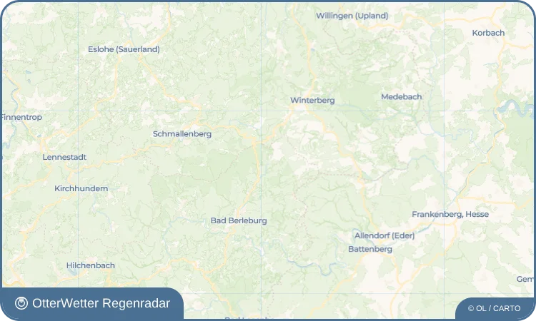 Wetter-Widget-Vorschau mit Vorhersagedaten für Girkhausen