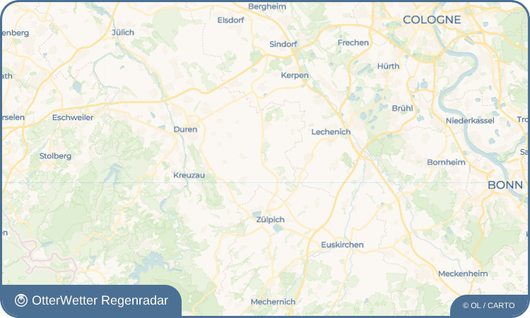 OtterWetter Regenradar-Widget Gladbach