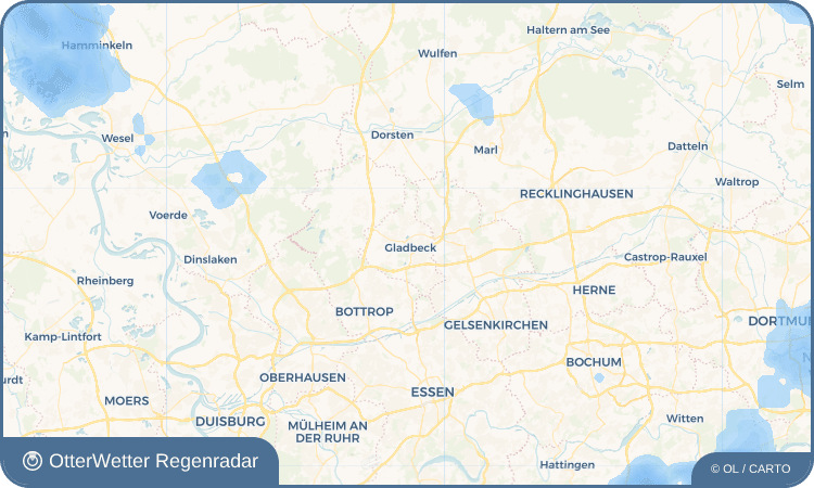 OtterWetter Regenradar-Widget Gladbeck