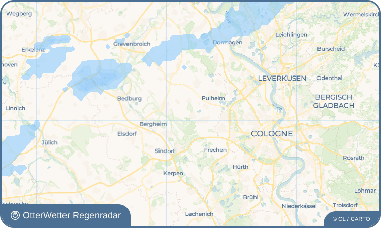 OtterWetter Regenradar-Widget Glessen