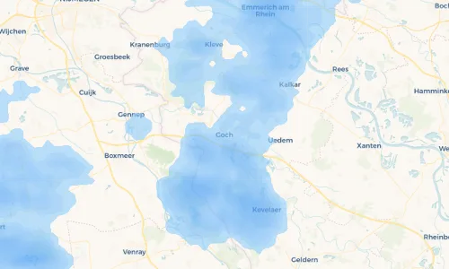 Regenradar Vorschaubild - Aktuelle Niederschläge in Goch und Umgebung