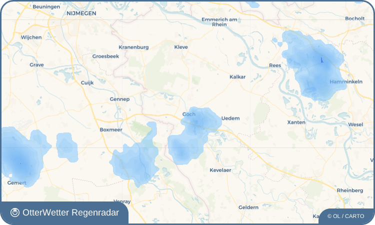 Widget-Vorschau für Goch Wetter-Widget-Vorschau mit Vorhersagedaten für Goch