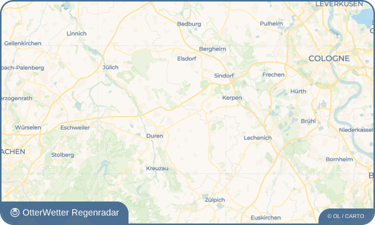 OtterWetter Regenradar-Widget Golzheim