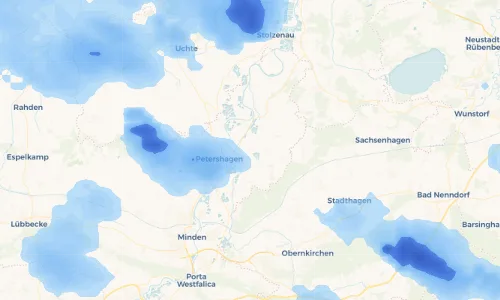 Regenradar Vorschaubild - Aktuelle Niederschläge in Gorspen-Vahlsen und Umgebung