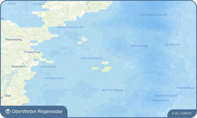 OtterWetter Regenradar-Widget Grafschaft