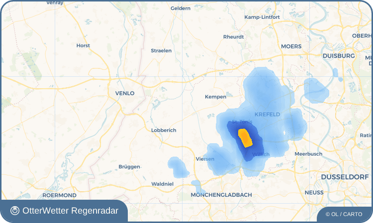 OtterWetter Regenradar-Widget Grefrath