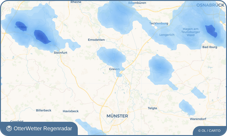 Widget-Vorschau für Greven Wetter-Widget-Vorschau mit Vorhersagedaten für Greven