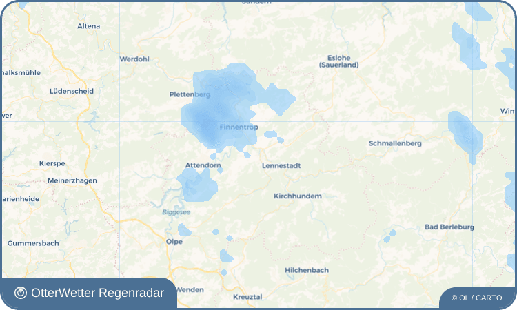 OtterWetter Regenradar-Widget Grevenbrück