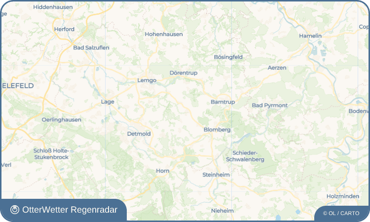 OtterWetter Regenradar-Widget Großenmarpe