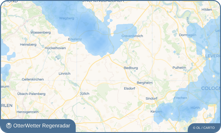 Widget-Vorschau für Grottenherten Wetter-Widget-Vorschau mit Vorhersagedaten für Grottenherten