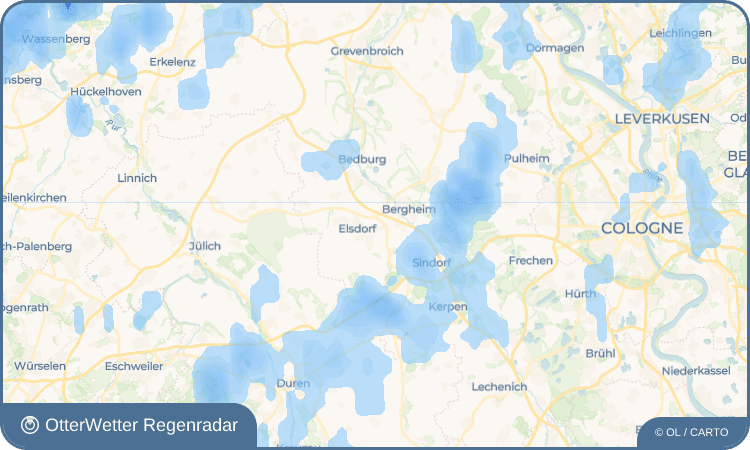 Widget-Vorschau für Grouven Wetter-Widget-Vorschau mit Vorhersagedaten für Grouven