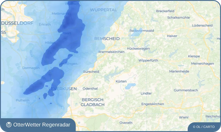 Wetter-Widget-Vorschau mit Vorhersagedaten für Grunewald