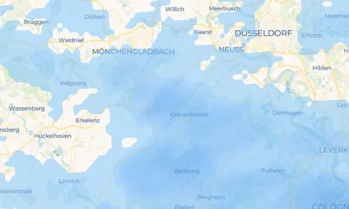 Regenradar Gubberath: aktuelle Niederschläge in Gubberath und Umgebung, Stand 19. Oktober 2026 um 13:15 Uhr