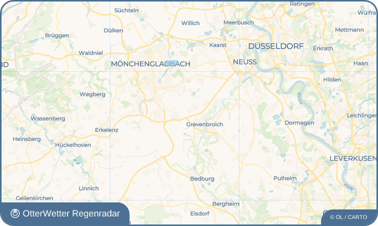 OtterWetter Regenradar-Widget Gubberath