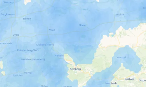 Regenradar Vorschaubild - Aktuelle Niederschläge in Günne und Umgebung