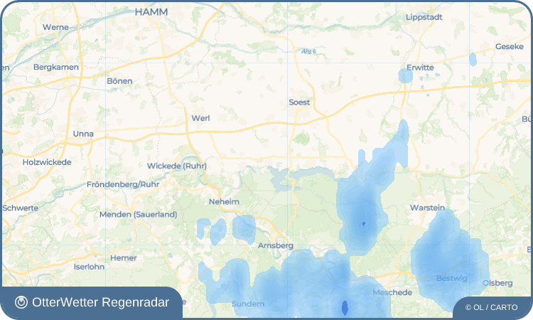 Wetter-Widget-Vorschau mit Vorhersagedaten für Günne
