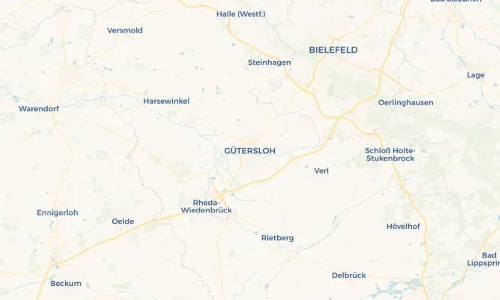 Regenradar Vorschaubild - Aktuelle Niederschläge in Gütersloh und Umgebung