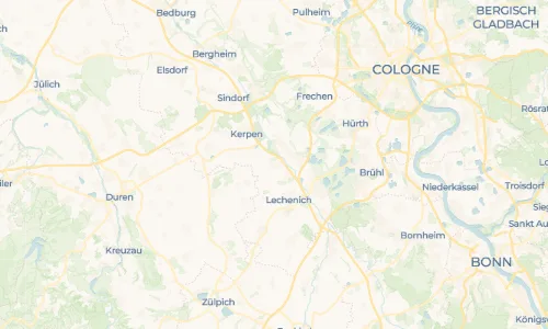 Regenradar Gymnich: aktuelle Niederschläge in Gymnich und Umgebung, Stand 23. Oktober 2026 um 23:00 Uhr