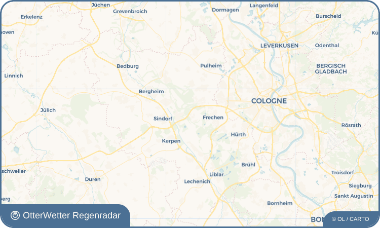 OtterWetter Regenradar-Widget Habbelrath