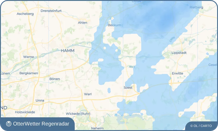 Wetter-Widget-Vorschau mit Vorhersagedaten für Hacheney
