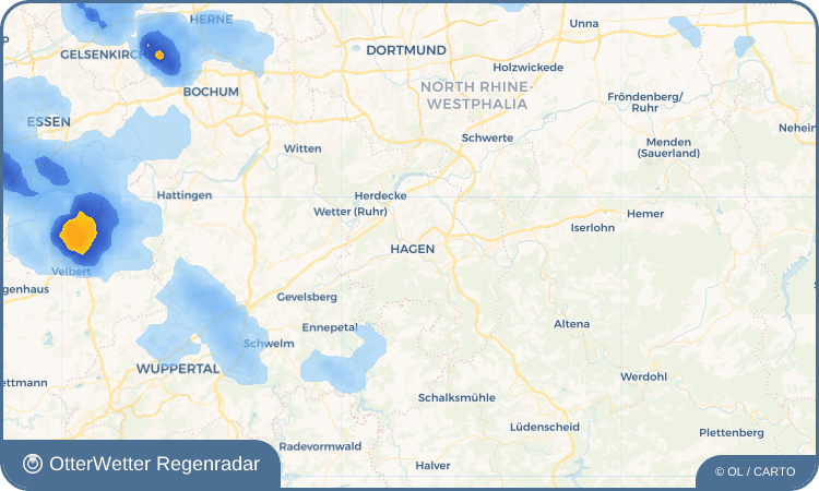 Widget-Vorschau für Hagen Wetter-Widget-Vorschau mit Vorhersagedaten für Hagen