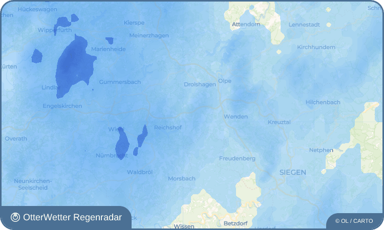OtterWetter Regenradar-Widget Hahn