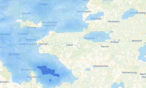 Regenradar Vorschaubild - Aktuelle Niederschläge in Halft und Umgebung