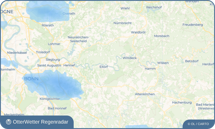 OtterWetter Regenradar-Widget Halft