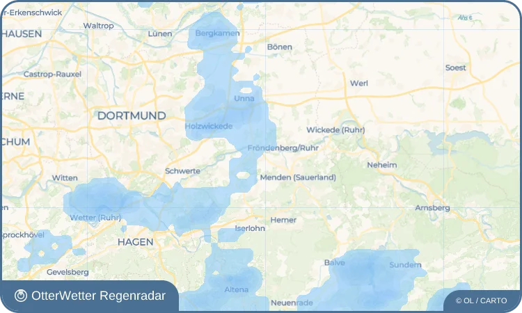 Wetter-Widget-Vorschau mit Vorhersagedaten für Halingen