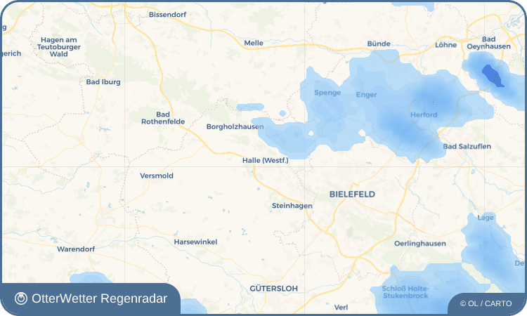 Widget-Vorschau für Halle (Westf.) Wetter-Widget-Vorschau mit Vorhersagedaten für Halle (Westf.)