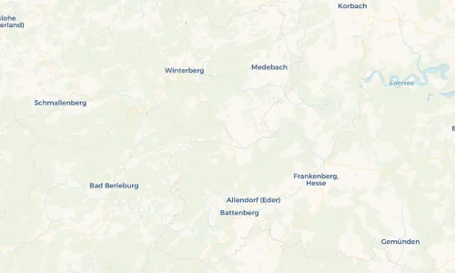Regenradar Vorschaubild - Aktuelle Niederschläge in Hallenberg und Umgebung