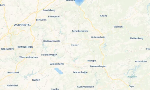 Regenradar Vorschaubild - Aktuelle Niederschläge in Halver und Umgebung