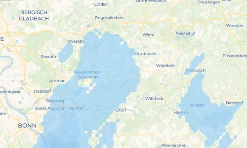 Regenradar Vorschaubild - Aktuelle Niederschläge in Hambuchen und Umgebung