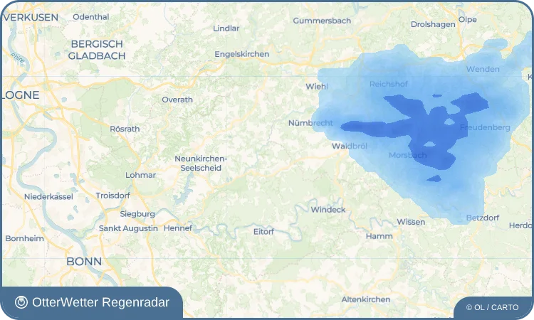Widget-Vorschau für Hambuchen Wetter-Widget-Vorschau mit Vorhersagedaten für Hambuchen
