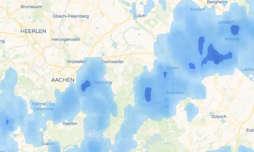Regenradar Vorschaubild - Aktuelle Niederschläge in Hamich und Umgebung