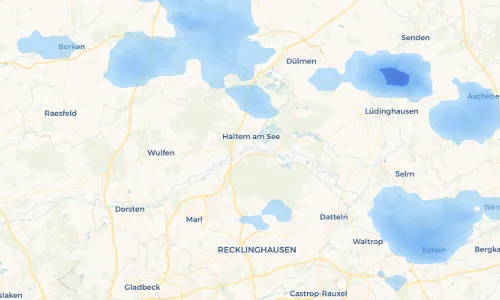 Regenradar Vorschaubild - Aktuelle Niederschläge in Hamm-Bossendorf und Umgebung